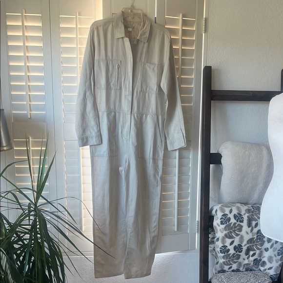 Outerknown Pants - Outerknown Cream Jumpsuit BNWT